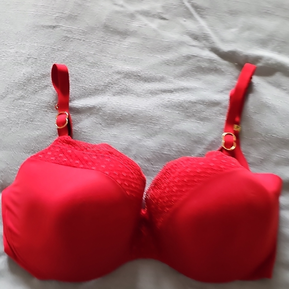 Victoria's Secret Red Lace Full Coverage Bra